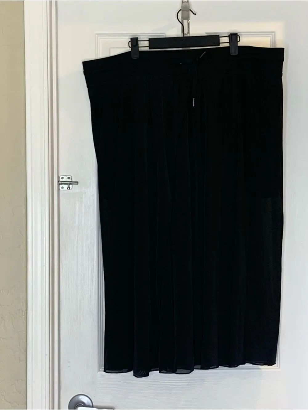 Halara Black Midi Skirt Drawstring Waist Size 3X